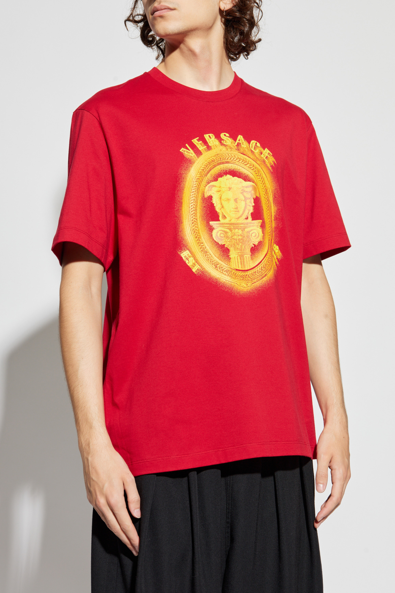 Versace T-shirt with logo | Men's Clothing | Vitkac